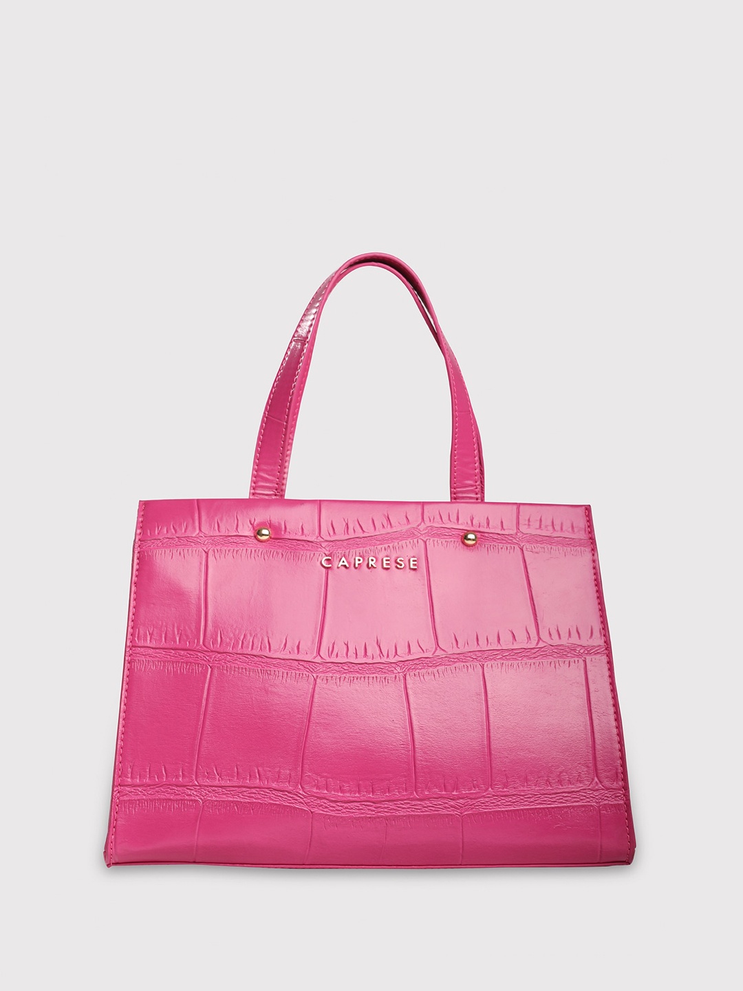 

Caprese Textured Structured Handheld Bag, Pink