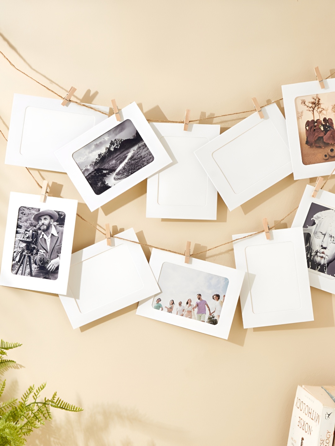 

Home Centre Corsica Snapshot White 10 Pieces Paper Wall Photo Frames