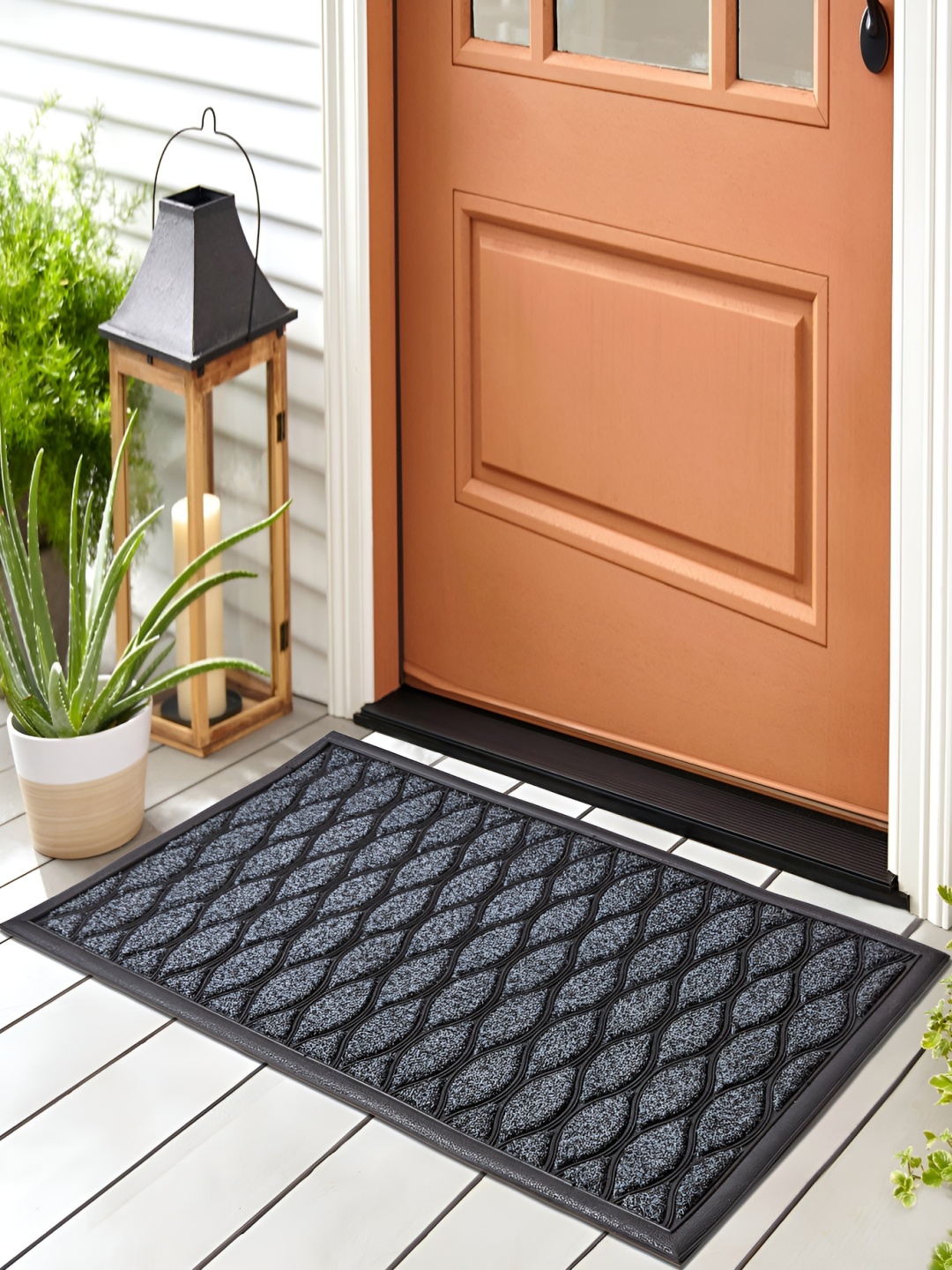 

Home Centre Cadence Grey & Black Printed Rectangle Doormats