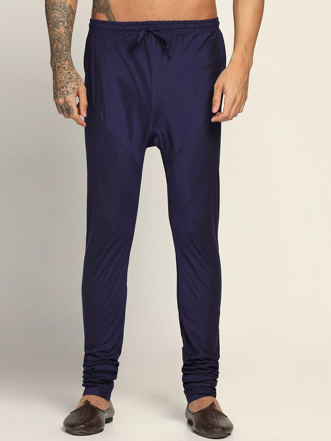 

KISAH Men Straight-Fit Churidar, Navy blue