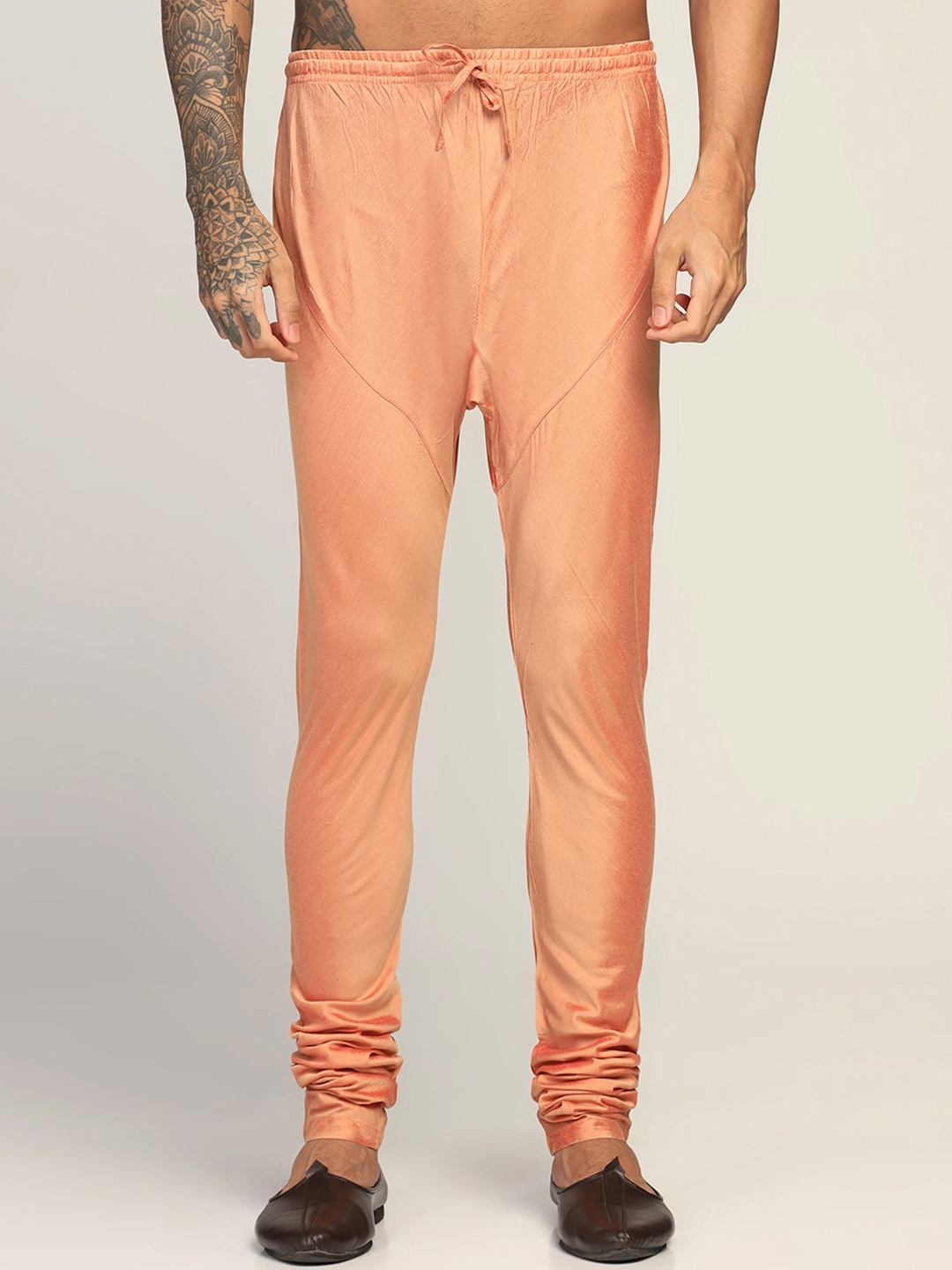 

KISAH Men Straight-Fit Churidar, Coral