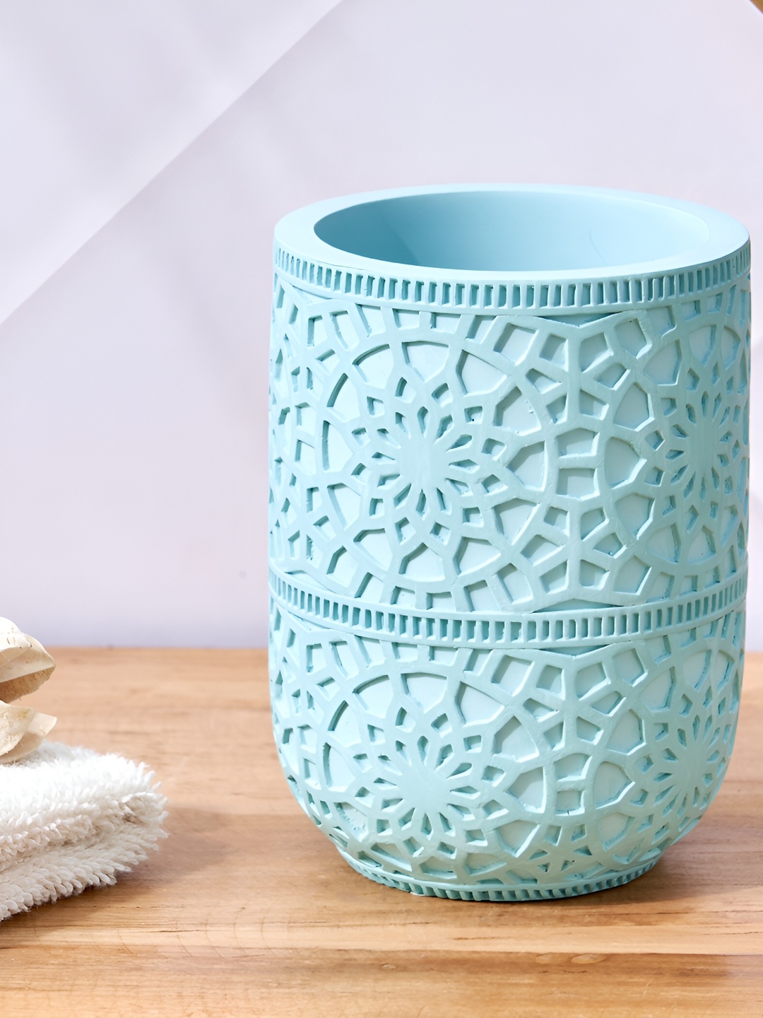

Home Centre Teal Abstract Polyresin Tumbler