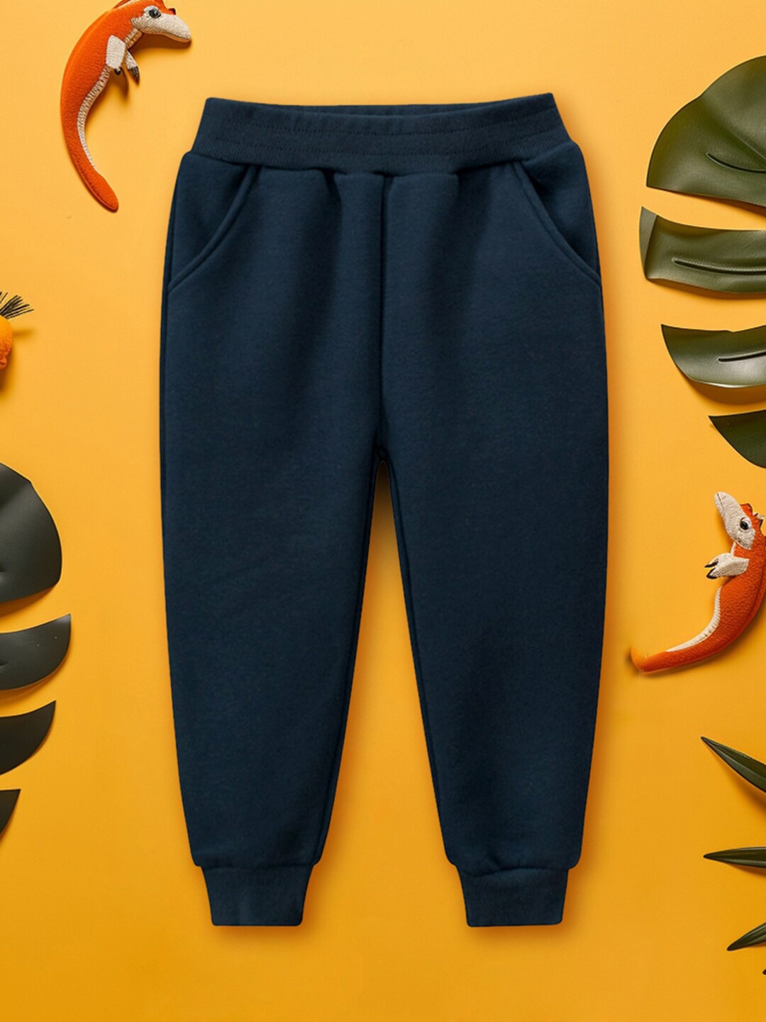 

INCLUD Boys Mid Rise Joggers, Navy blue