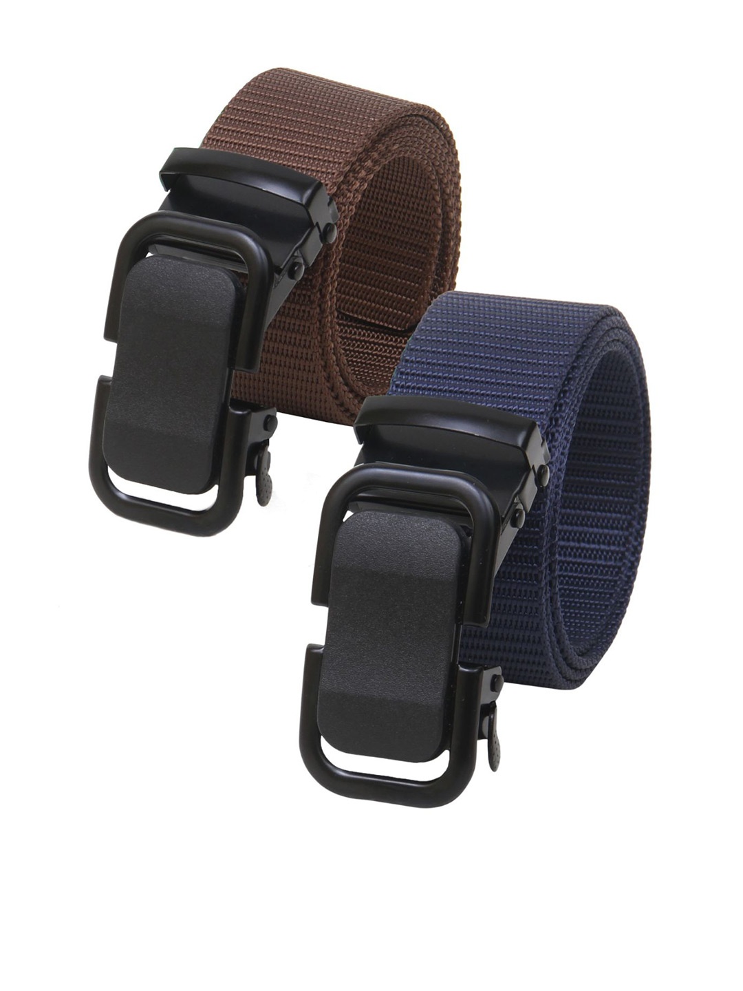 

Calvadoss Women Set Of 2 Textured Belts, Brown