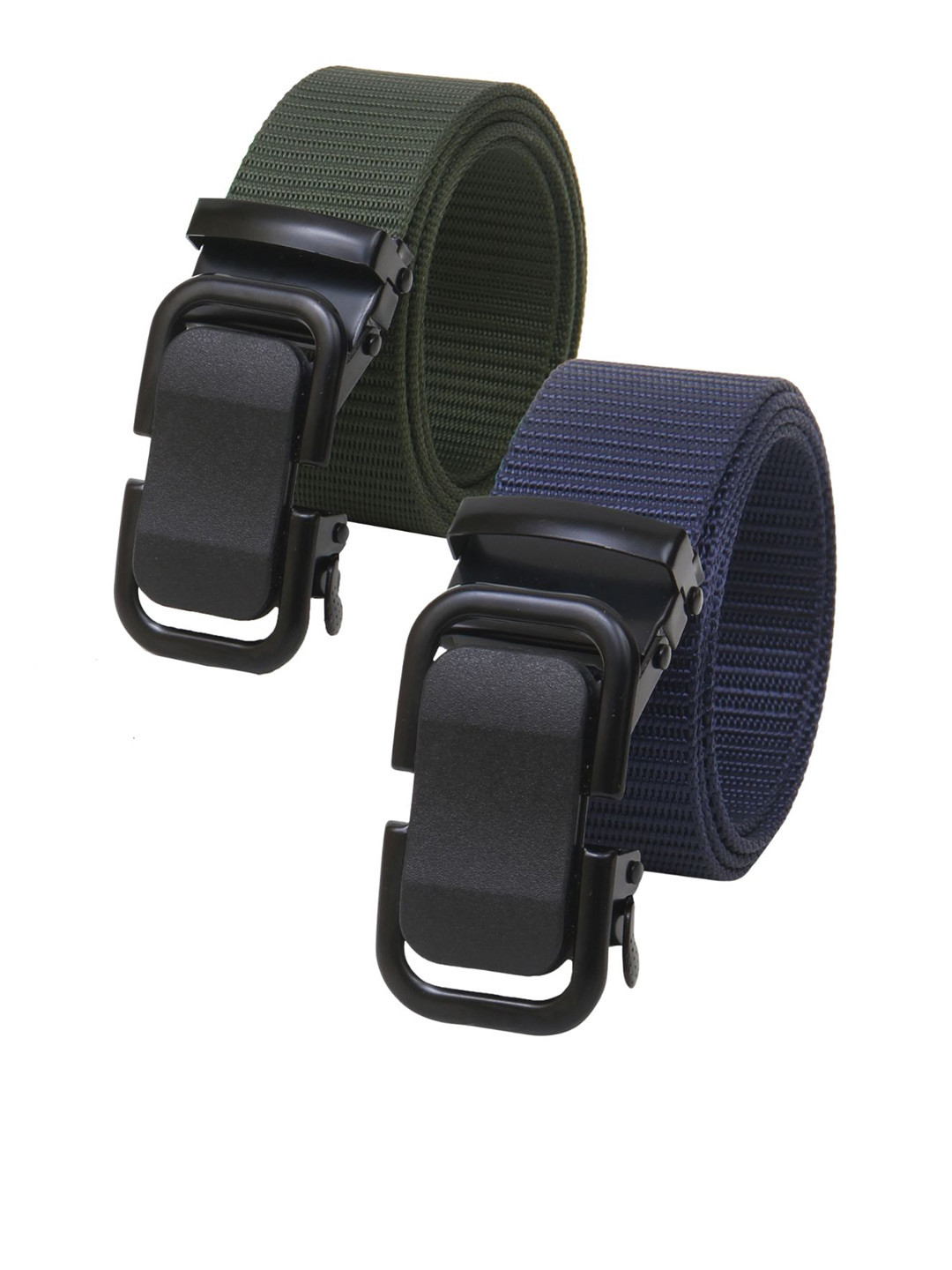 

Calvadoss Women Set Of 2 Textured Canvas Belt, Green