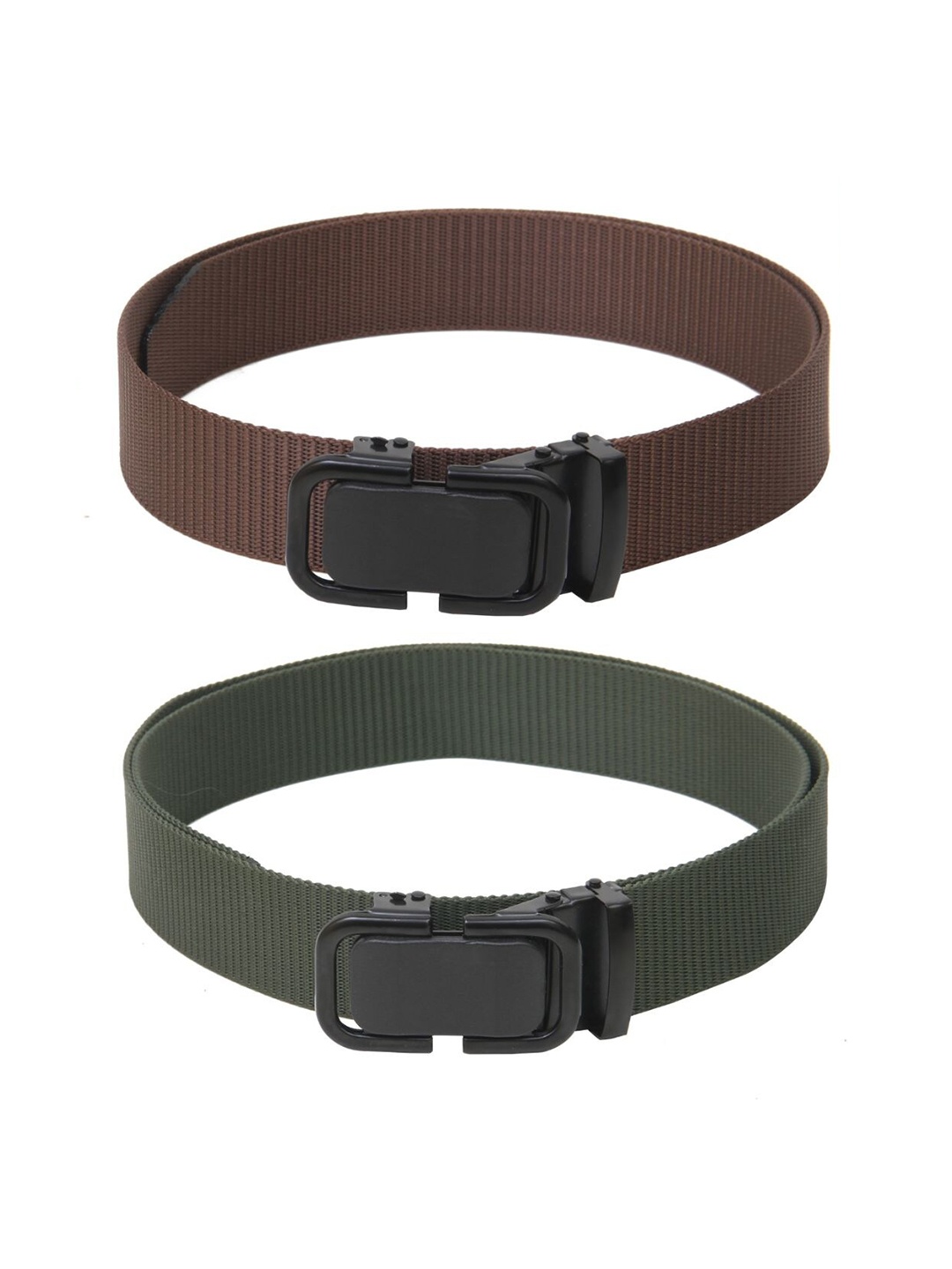 

Calvadoss Girls Set Of 2 Textured Canvas Belt, Brown