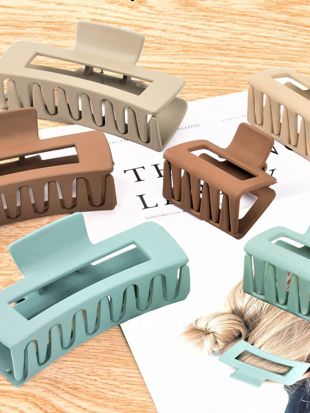 

Xivir Set of 2 Claw Clip, Beige