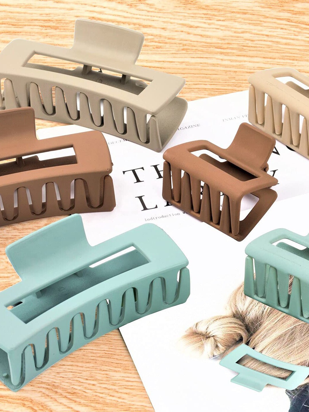 

Xivir Set of 2 Claw Clip, Beige