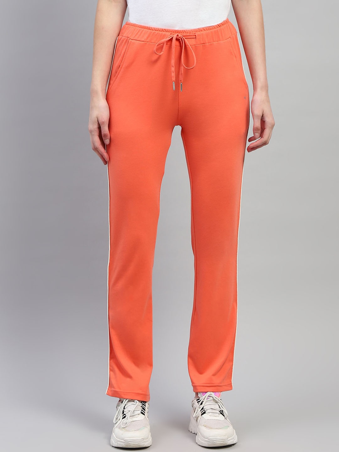 

Monte Carlo Women Mid Rise Cotton Track Pant, Orange