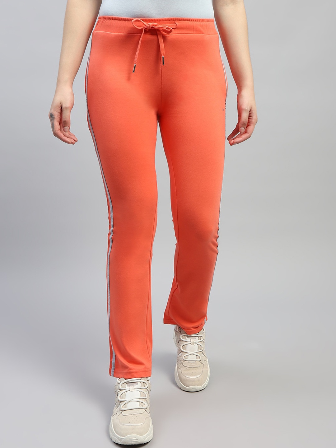 

Monte Carlo Women Cotton Mid-Rise Track Pants, Orange