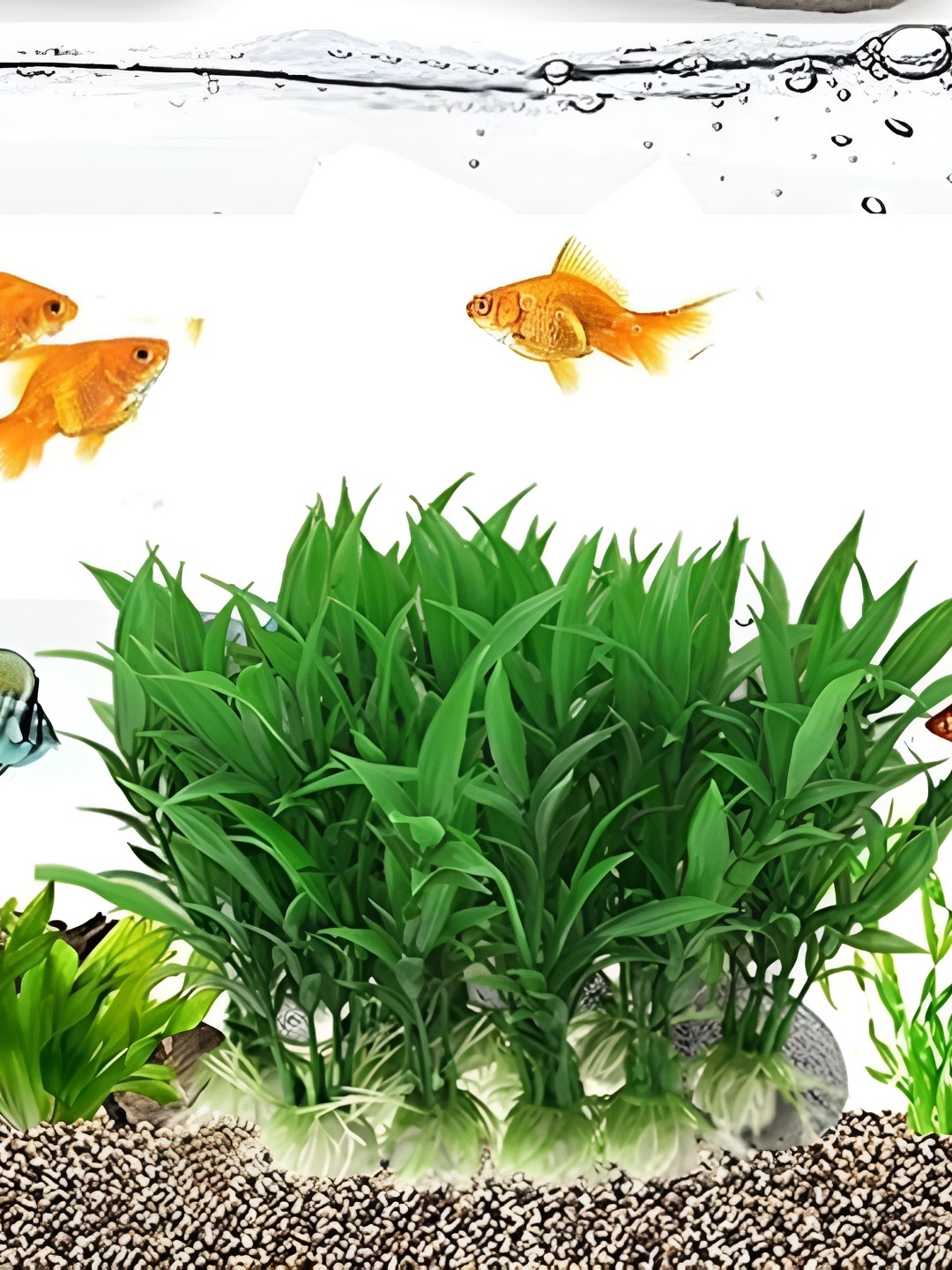 

VAYINATO Green 10 Pcs Artificial Aquarium Plants