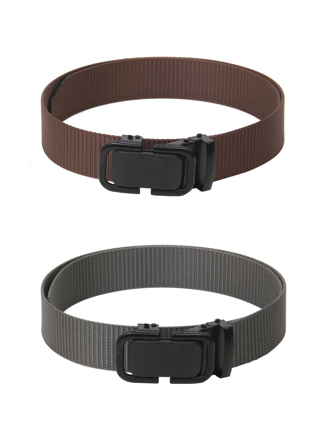 

Calvadoss Boys Set Of 2 Textured Belts, Brown
