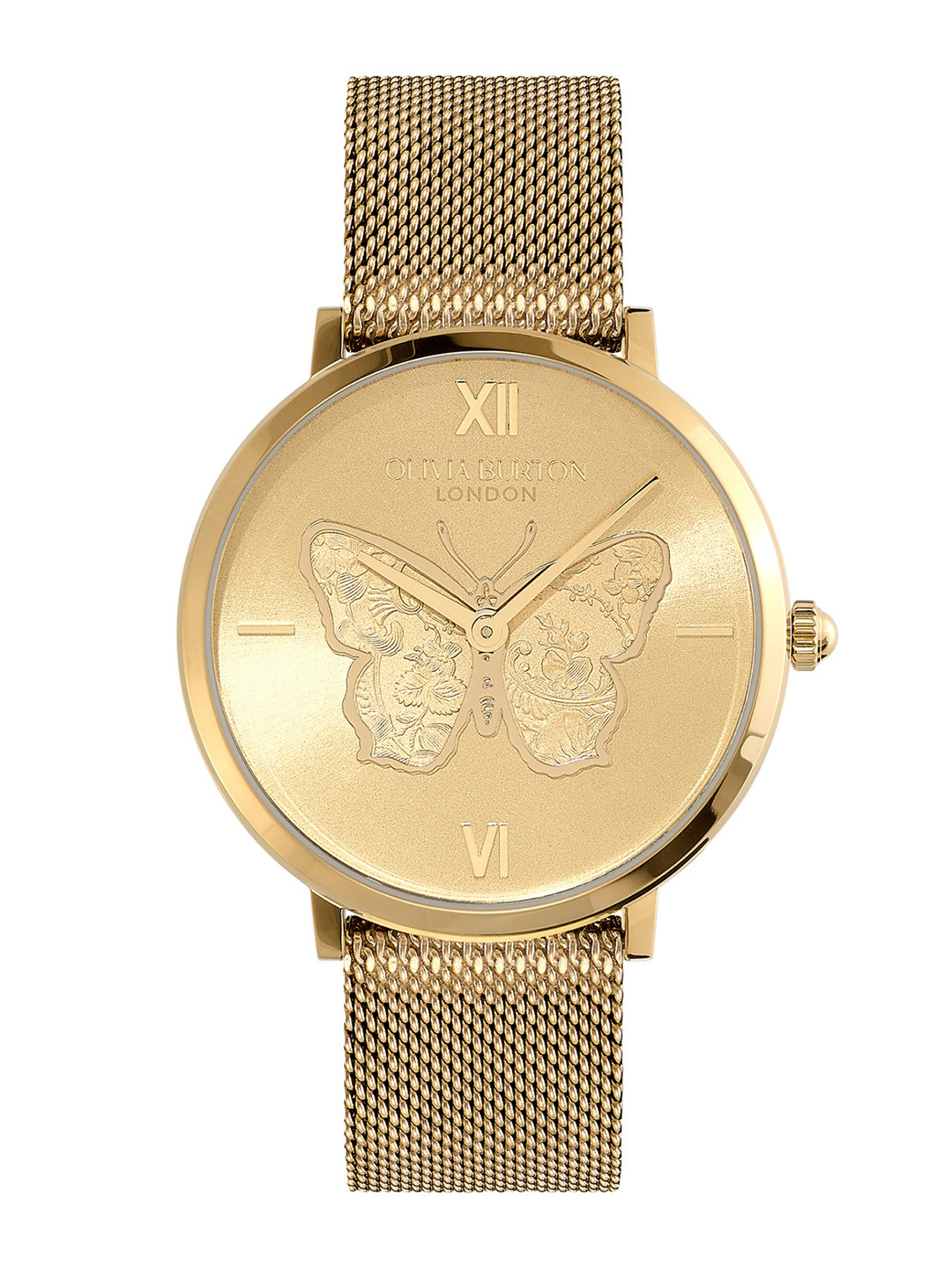 

Olivia Burton Women Signature Butterfly Analogue Watch 24000147, Gold