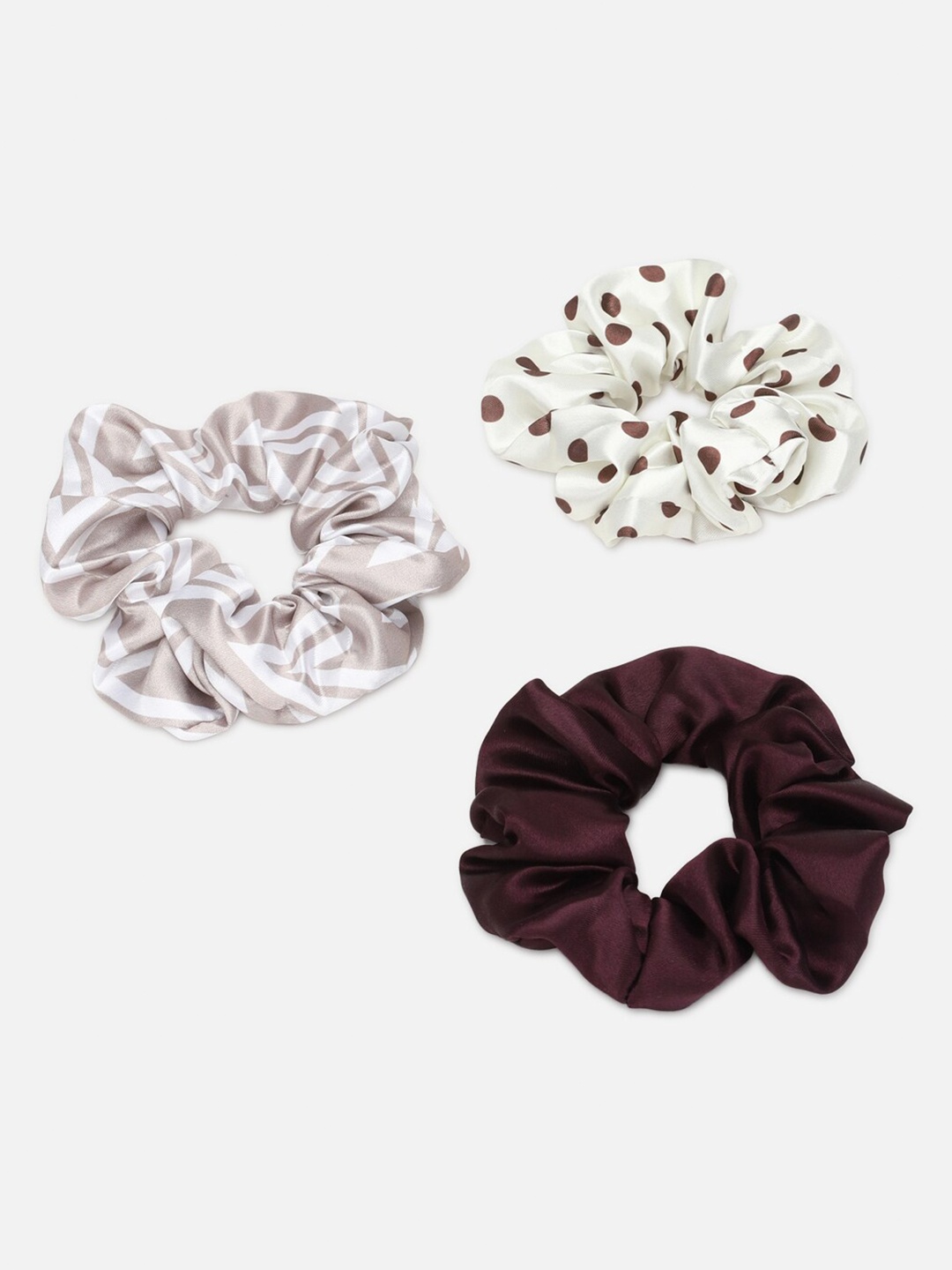 

FOREVER 21 White Set of 3 Ponytail Holders