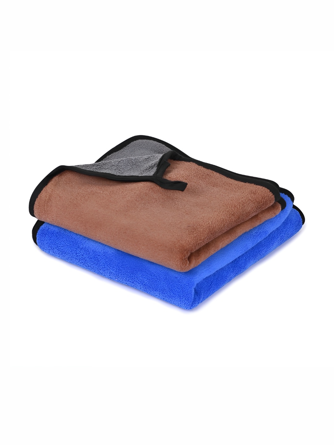 

LOOM LEGACY 2 Pieces Blue & Brown Microfiber 600 GSM Kitchen Towels