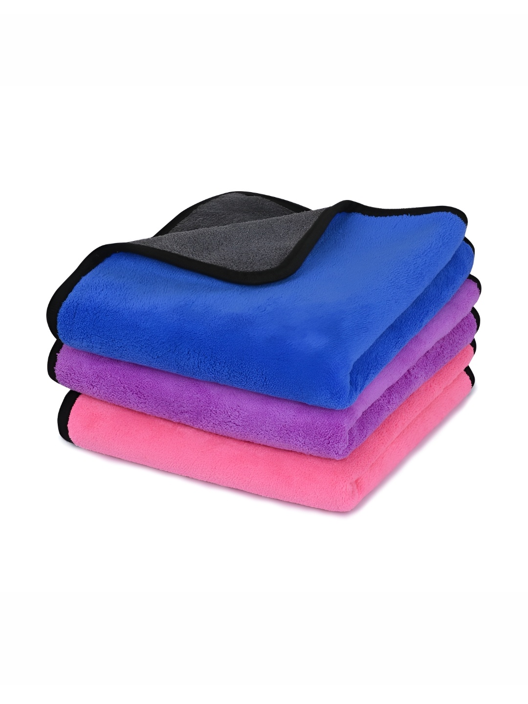 

LOOM LEGACY 3 Pieces Blue & Purple Microfiber 600 GSM Kitchen Towels