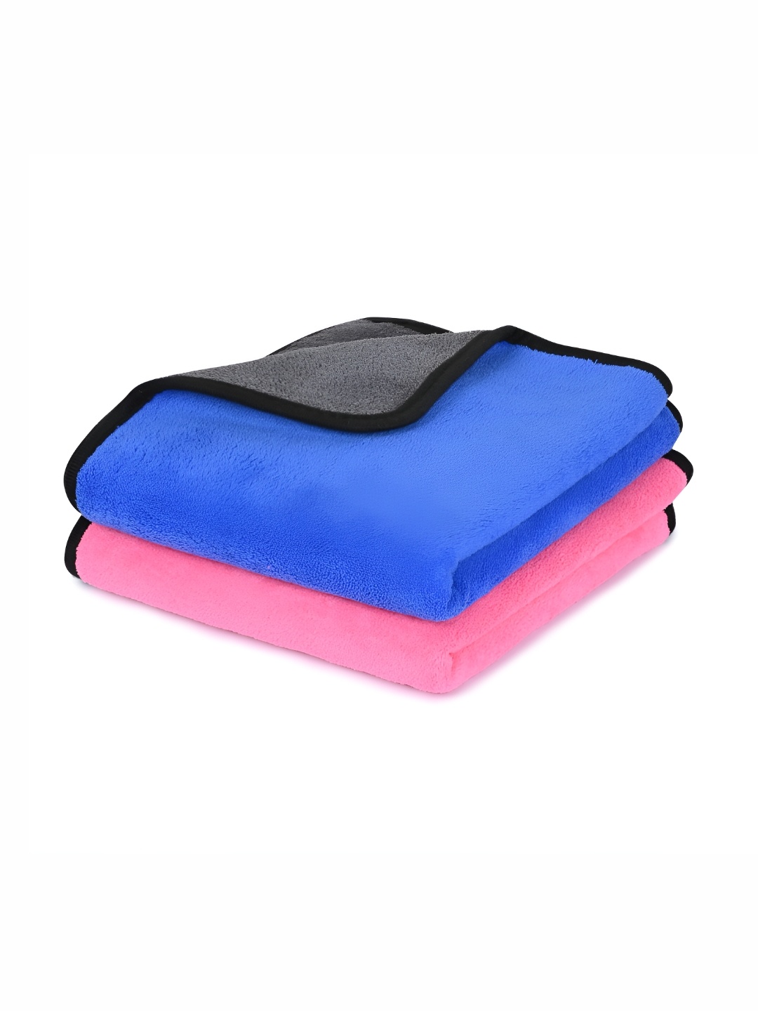 

LOOM LEGACY Pink & Blue 2 Pieces Microfiber 600 GSM Kitchen Towels