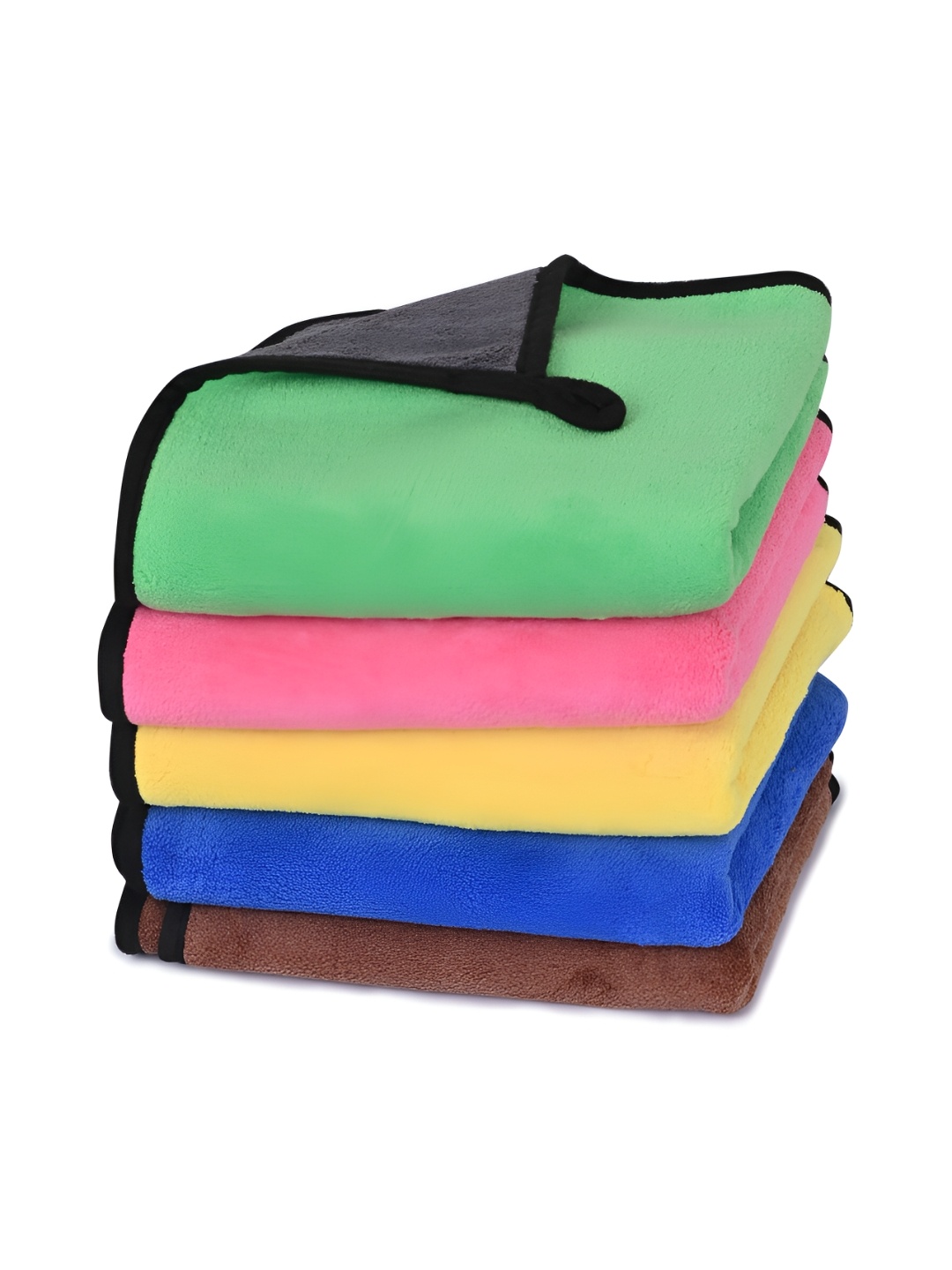 

LOOM LEGACY 5 Pieces Yellow & Green Microfiber 600 GSM Kitchen Towels