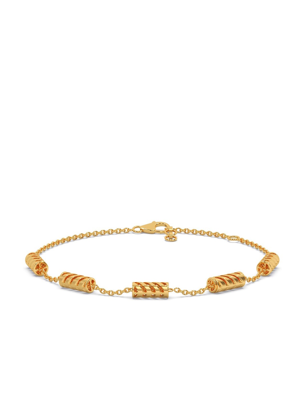 

CANDERE A KALYAN JEWELLERS COMPANY 18KT (750) BIS Hallmark Gold Bracelet-3.11 gm