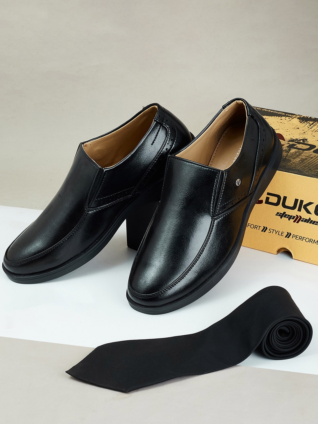 

Duke Men Formal Slip On Shoes, Black