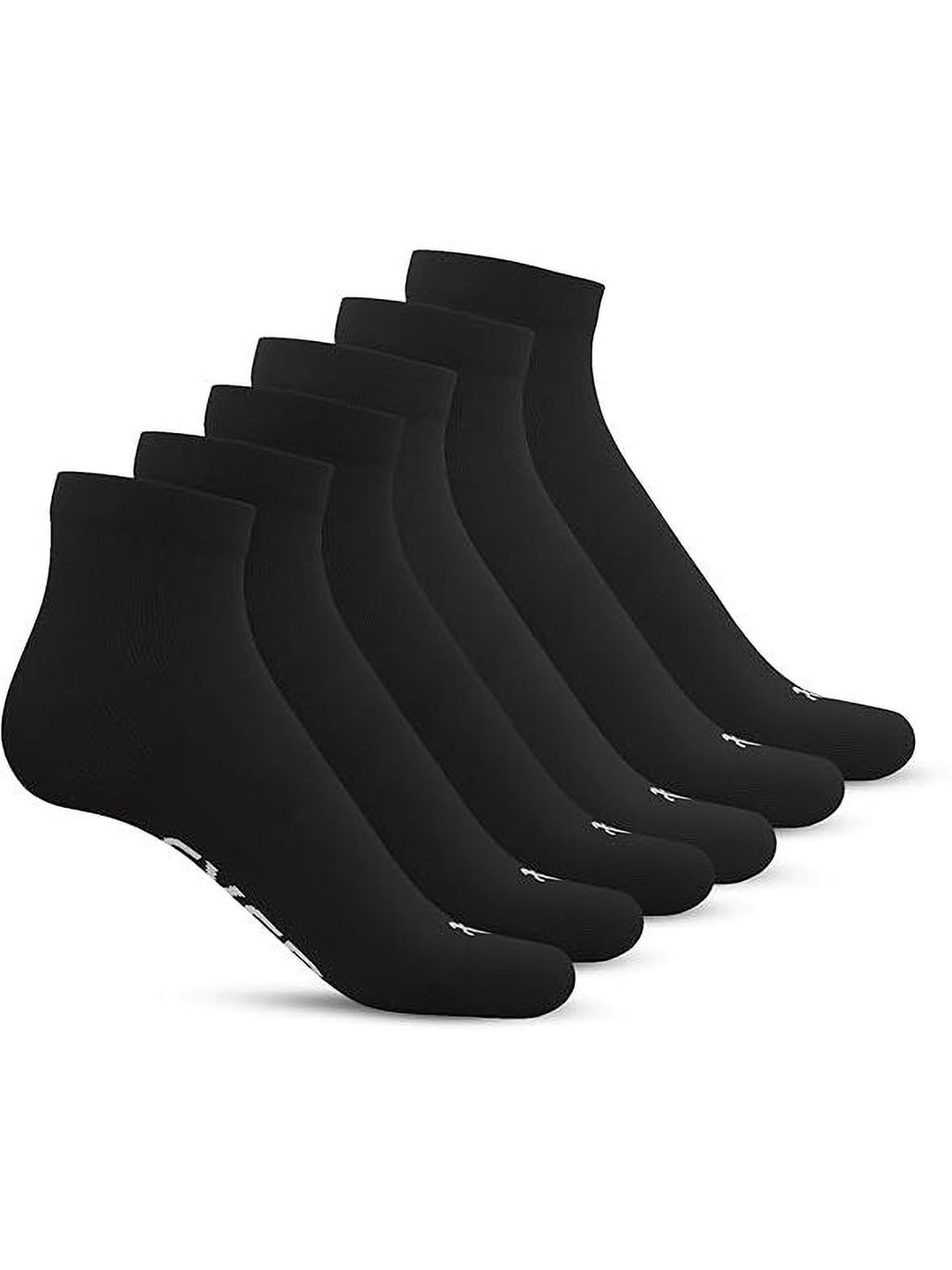 

TalkingSox Unisex Pack Of 6 Bamboo Ankle Length Socks, Black
