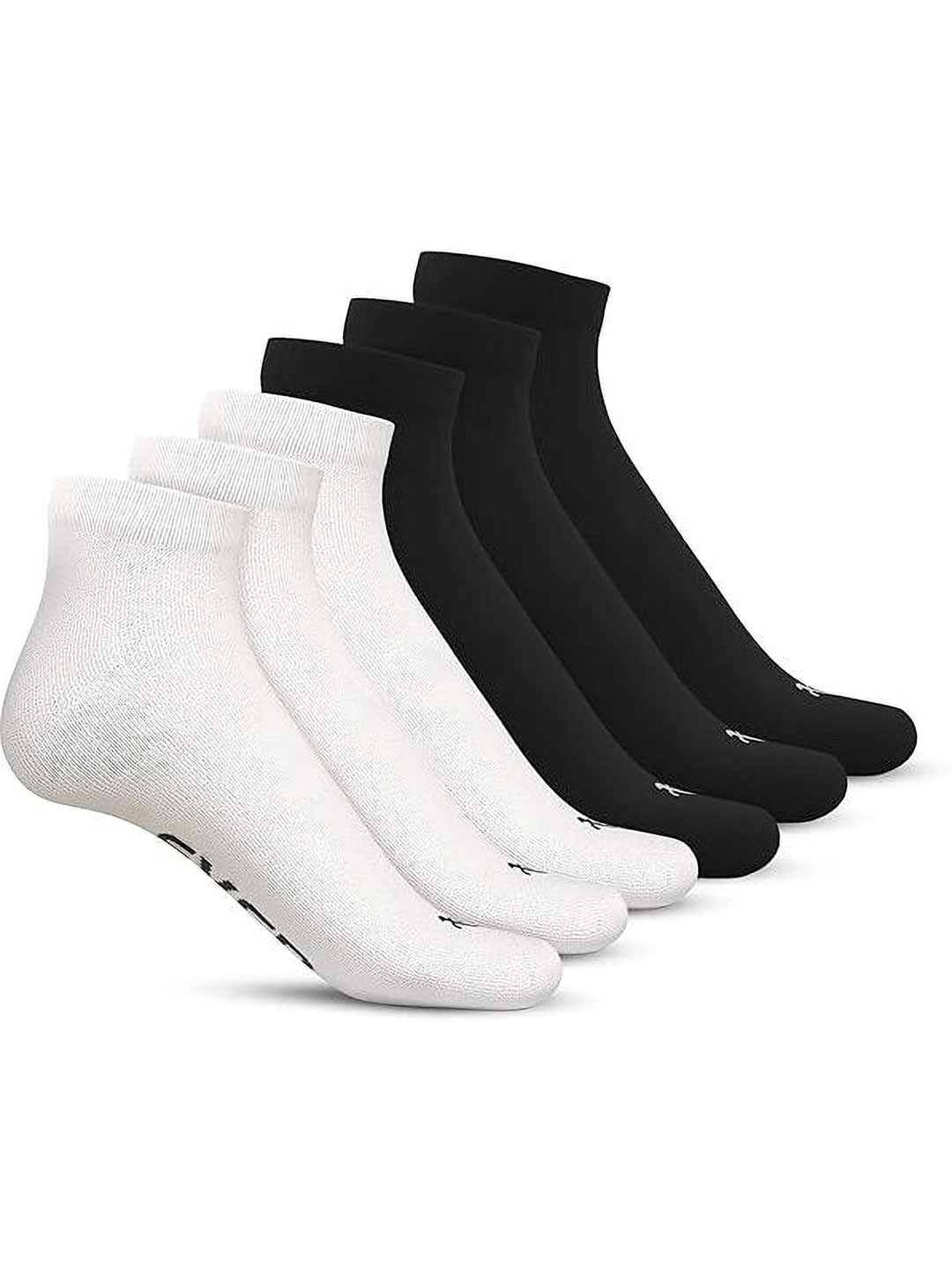 

TalkingSox Unisex Pack Of 6 Bamboo Ankle-Length Socks, White