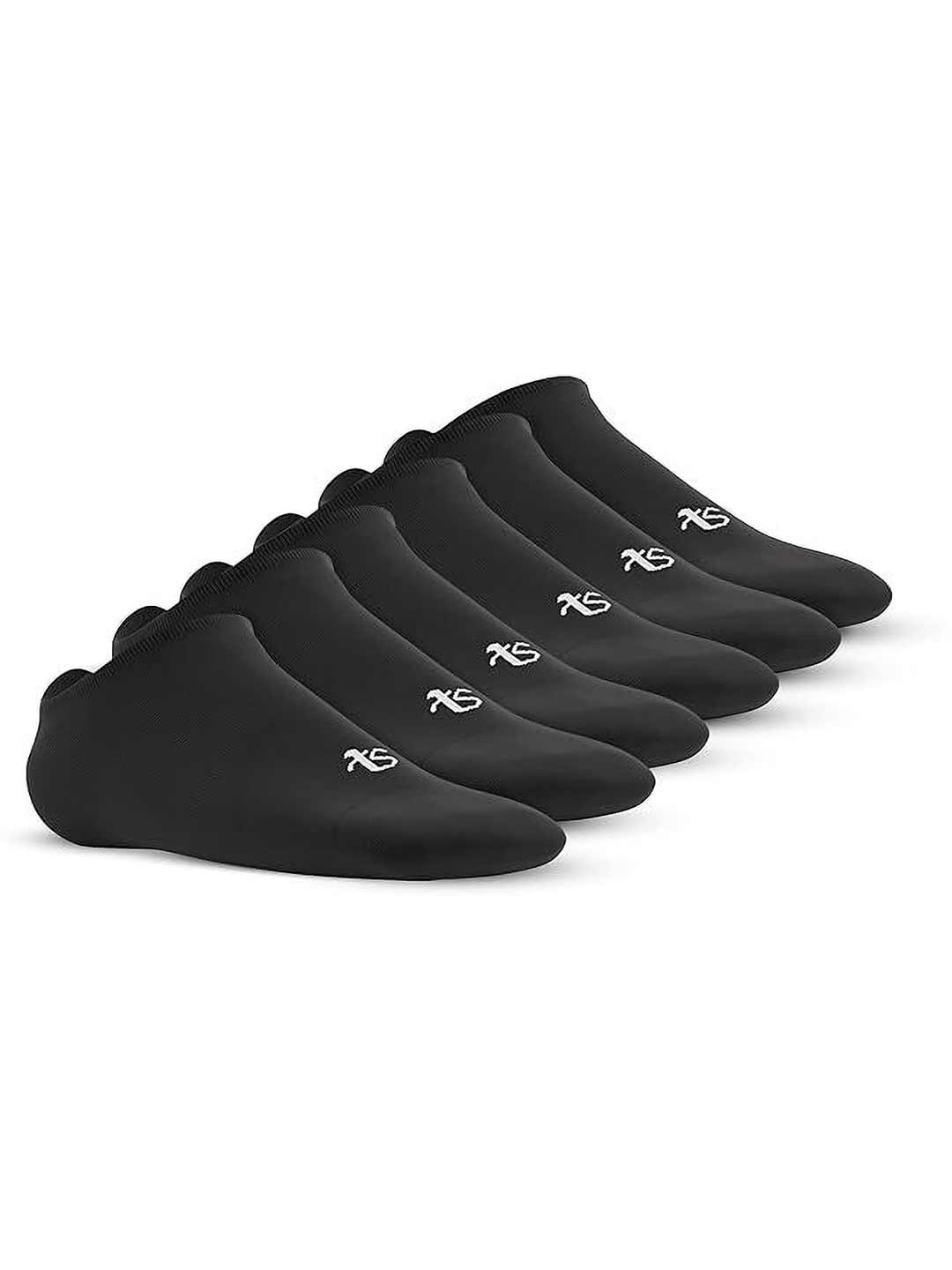 

TalkingSox Pack Of 6 Bamboo Ankle Length Socks, Black
