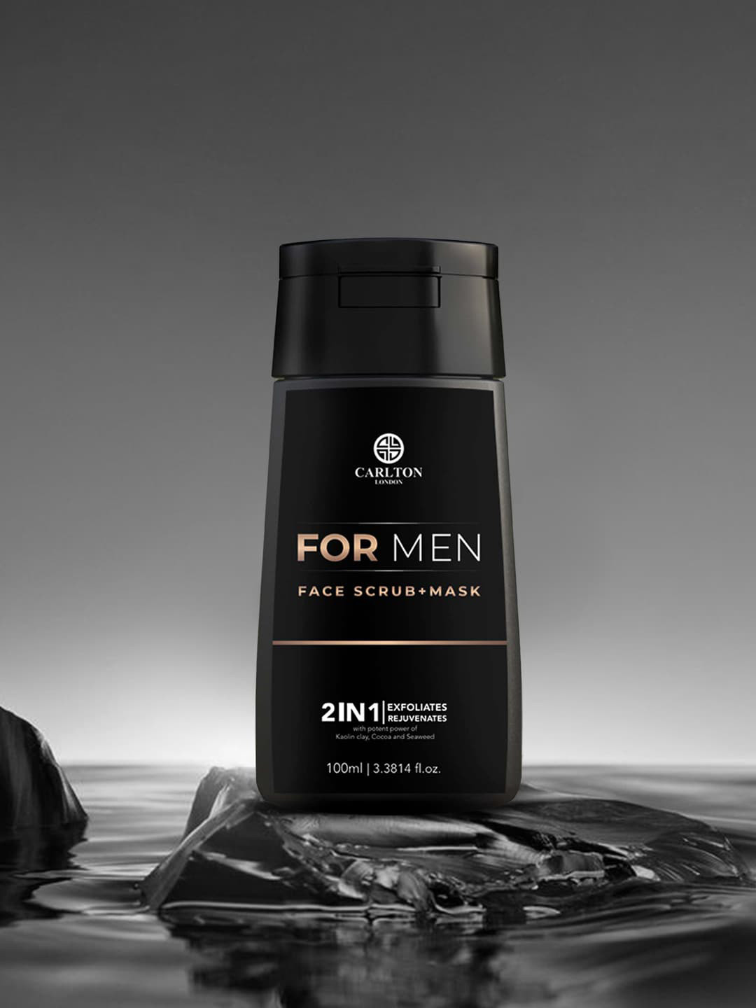 

Carlton London 2 In 1 Face Scrub + Mask - 100ml, Black