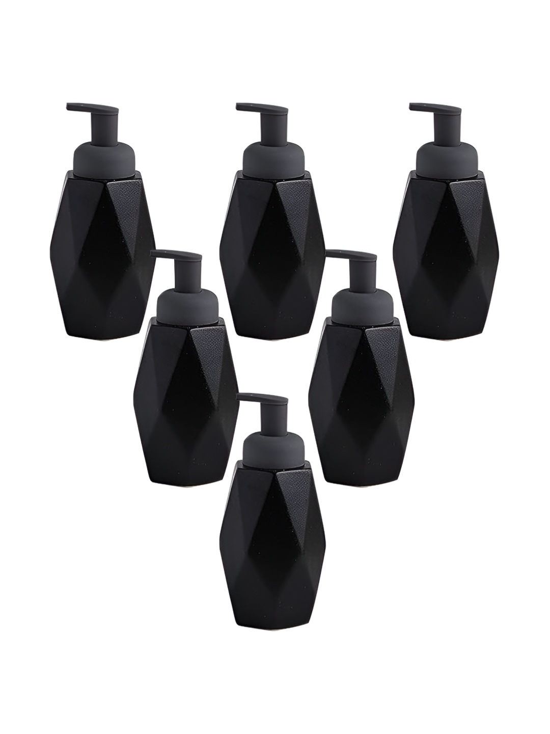 

The Better Home Black 6 Pieces Ceramic Soap Dispensers 400 ml Each