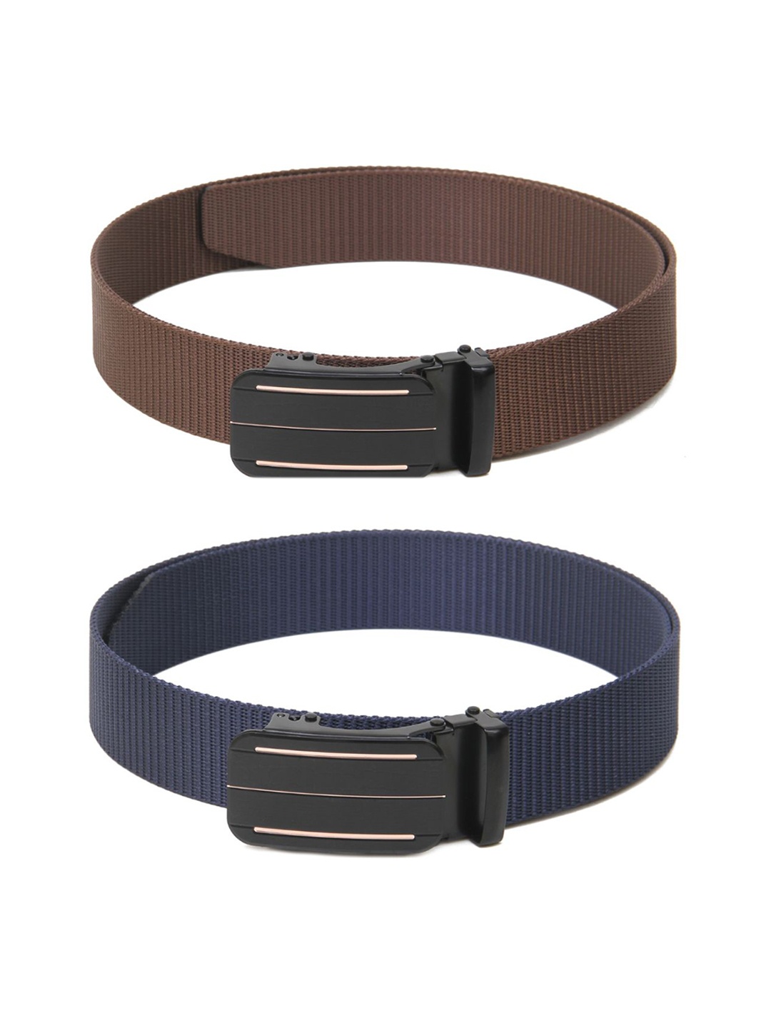 

Calvadoss Boys Set Of 2 Textured Belt, Brown