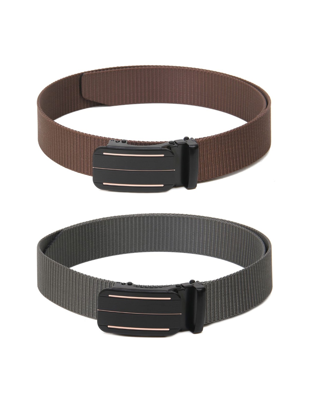 

Calvadoss Boys Set of 2 Textured Belt, Brown