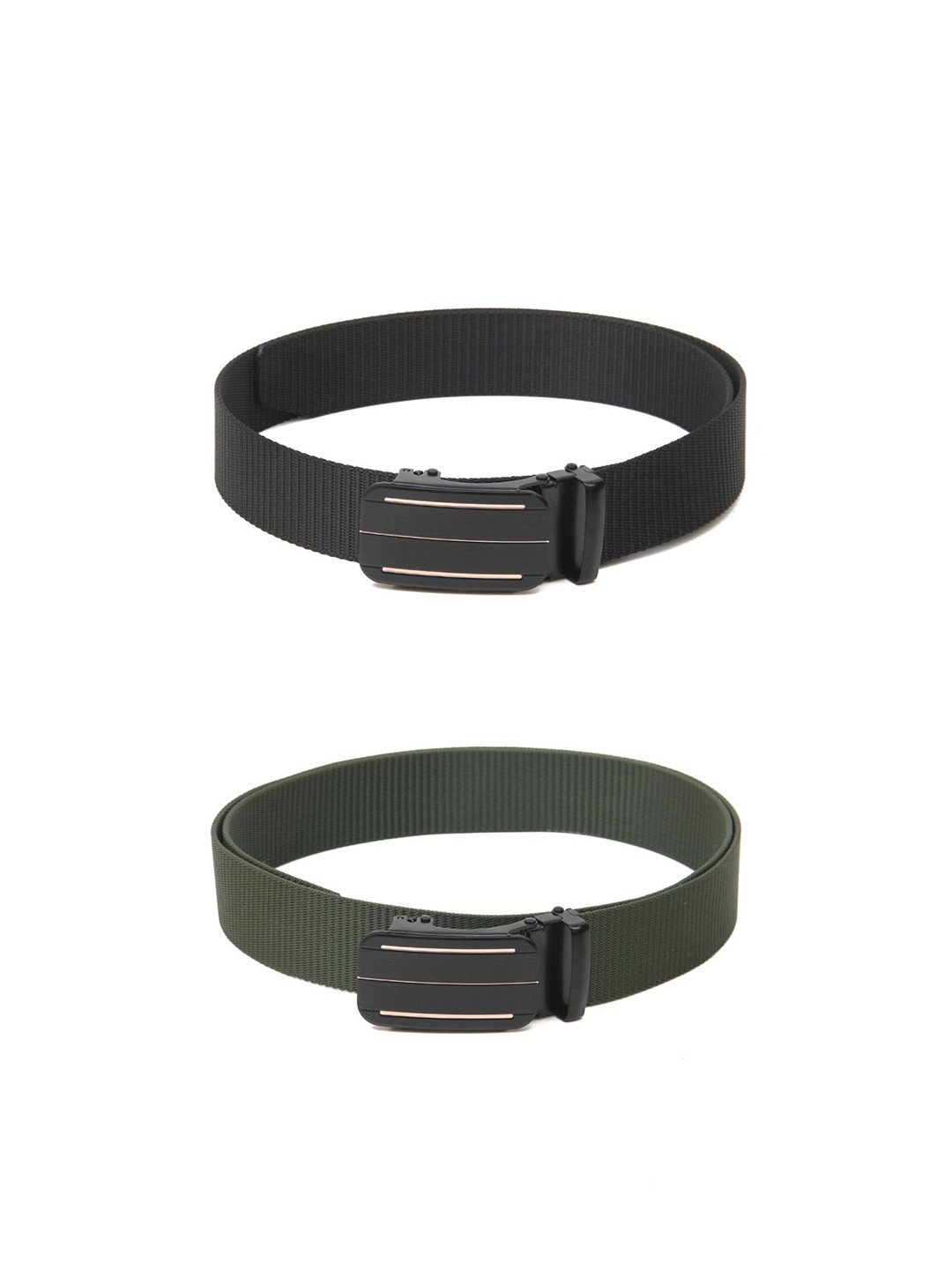 

Calvadoss Boys Set of 2 Textured Belt, Black