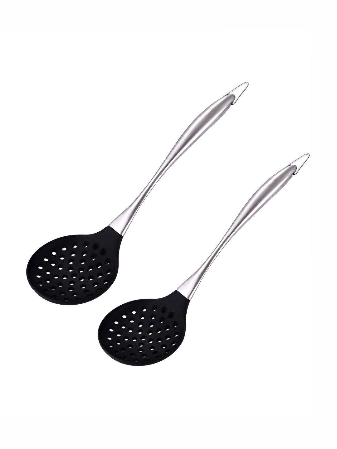 

P-Plus International Skimmer Black 2 Pieces Stainless Steel Spatula