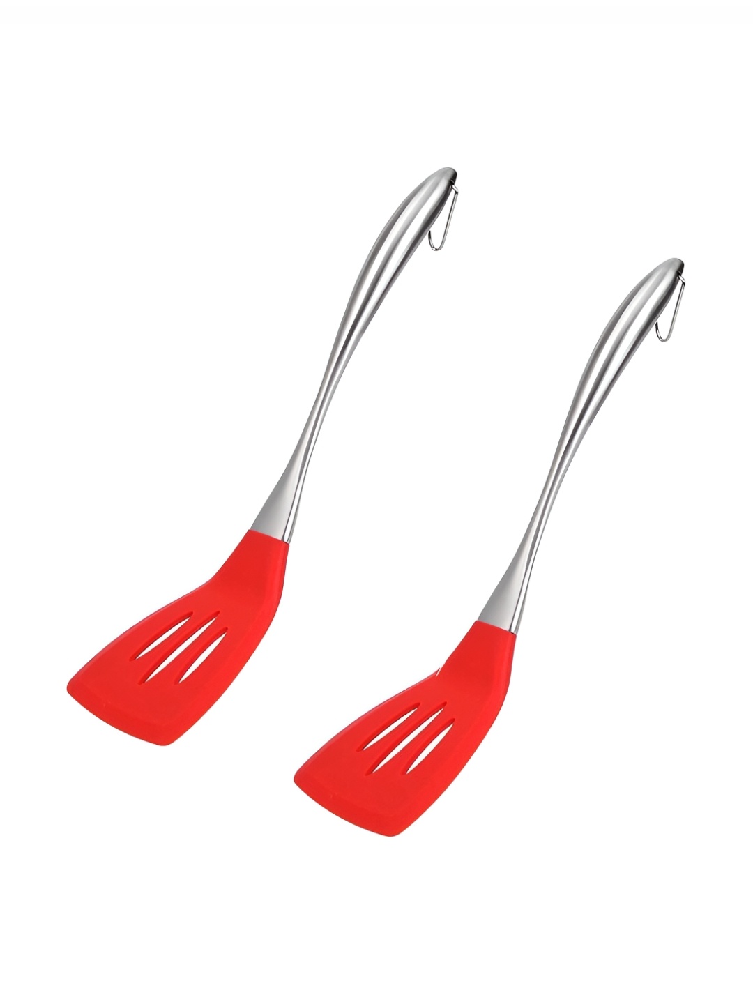 

P-Plus International Red & Silver Toned 2 Pieces Stainless Steel Spatulas