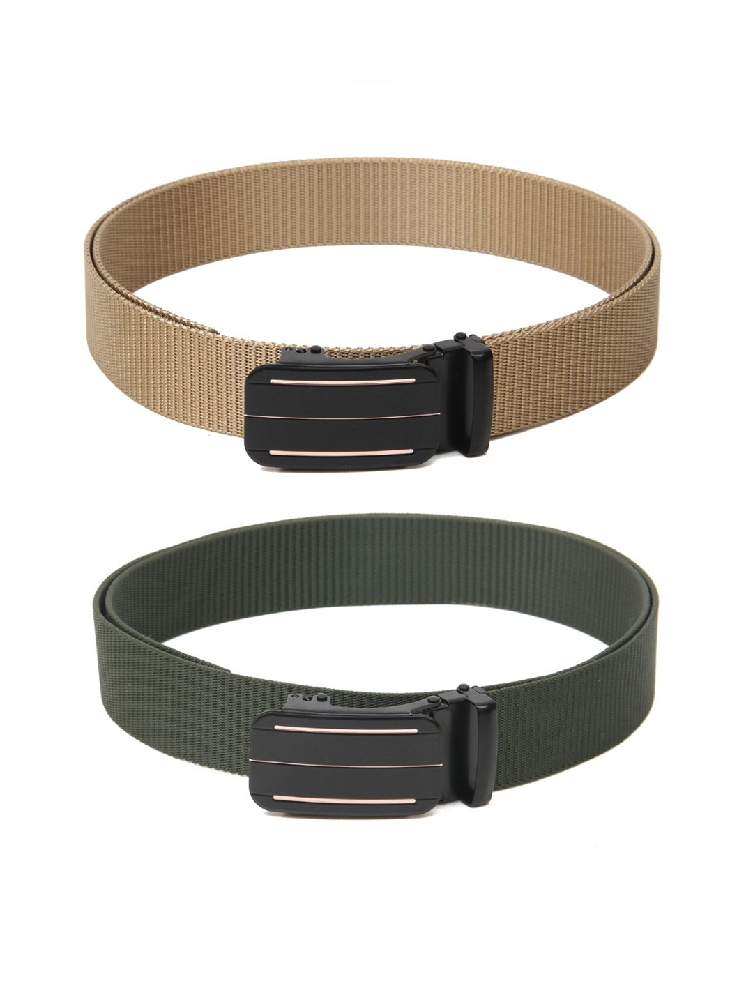 

Calvadoss Girls Pack Of 2 Textured Belts, Beige