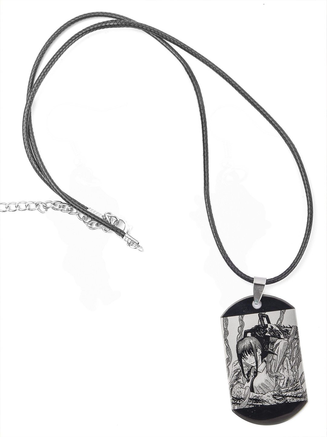 

COMICSENSE Unisex Chainsaw Man Anime Metal Necklace Pendant, Silver