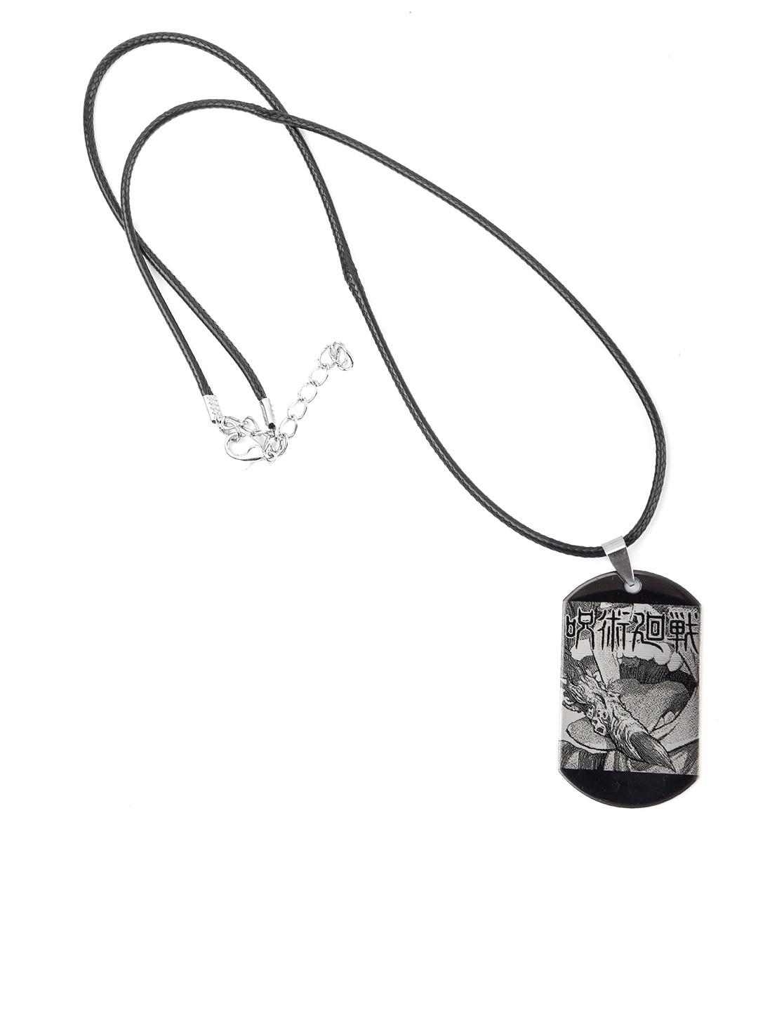 

COMICSENSE Unisex Jujutsu Kaisen Anime Sukuna Necklace Pendant, Black