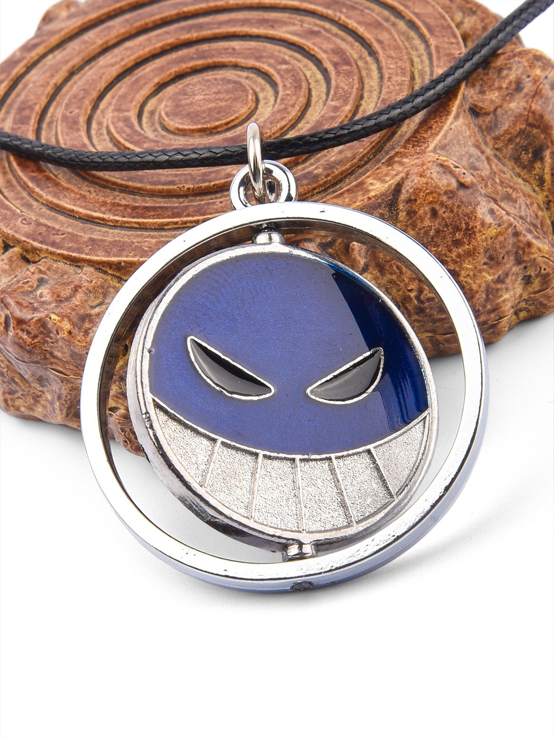 

COMICSENSE Unisex One Piece Anime The Last Expression Rotating Anime Necklace Pendant, Silver