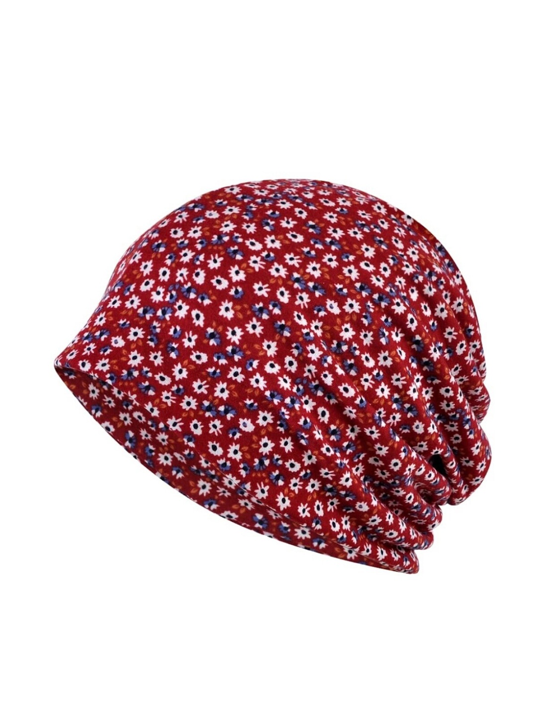 

YOUSTYLO Unisex Printed Cotton Beanie, Red