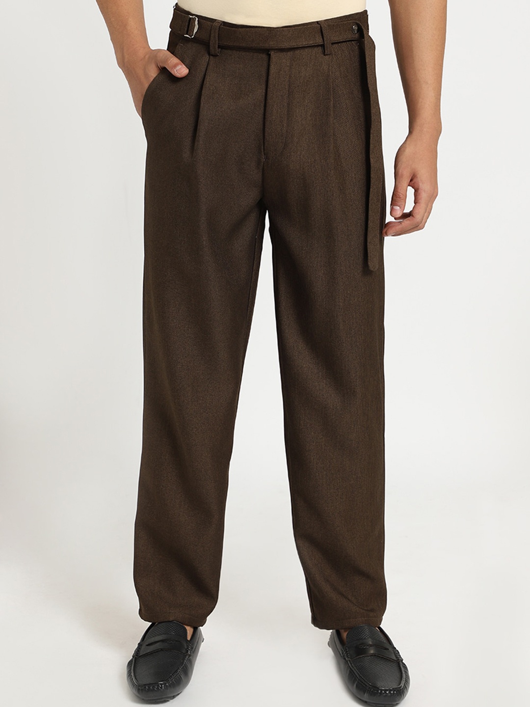 

Banana Club Men Classic Regular Trousers, Brown