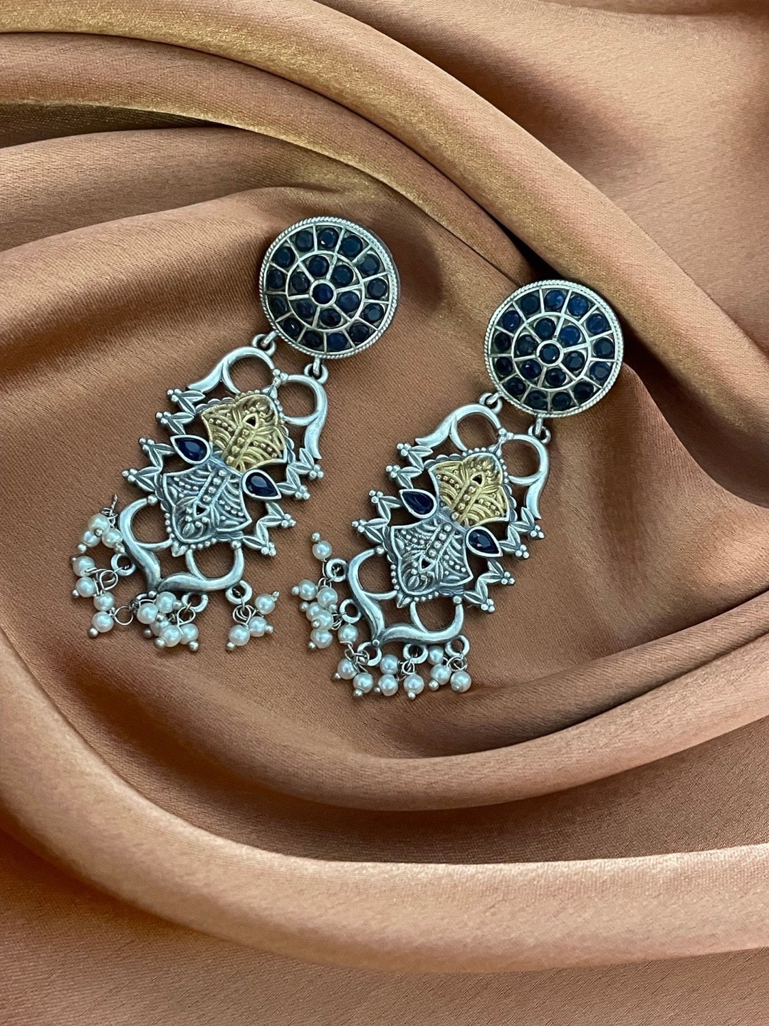 

Digital Dress Room Silver-Plated Classic Drop Earrings
