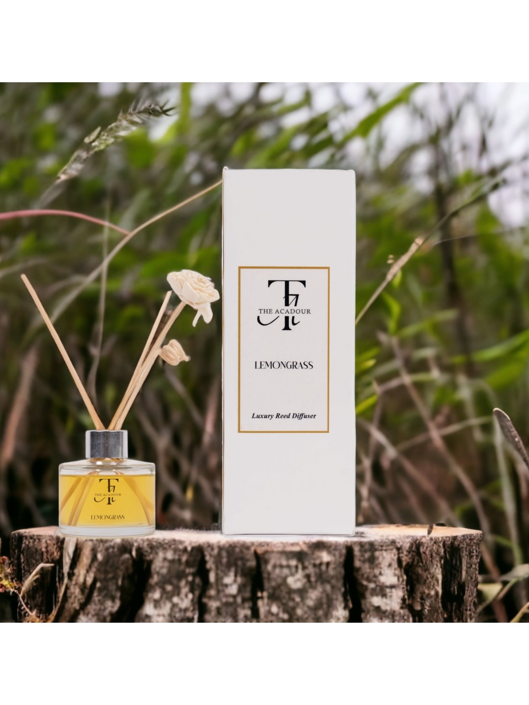 

THE ACADOUR Lemongrass Reed Diffuser 100ml, Yellow
