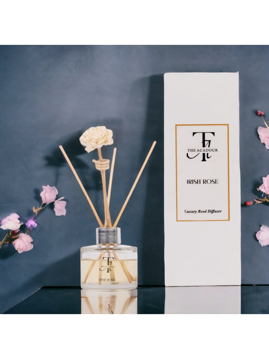 

THE ACADOUR Irish Rose Reed Diffuser 100ml, White