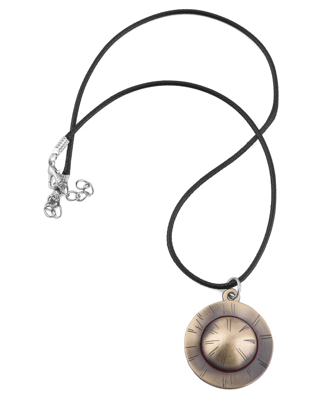 

COMICSENSE Unisex Circular Anime Pendant with Chain, Gold
