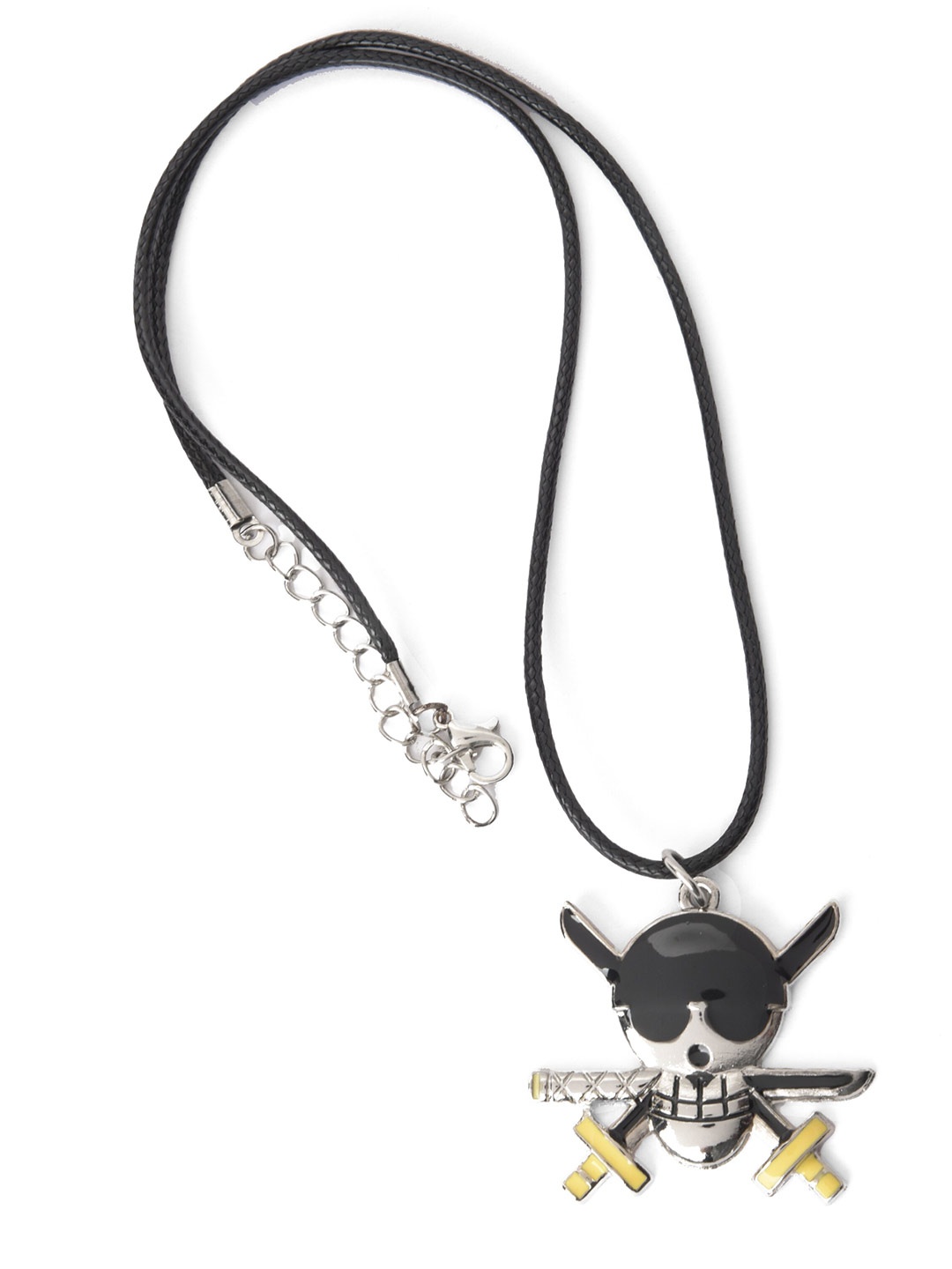 COMICSENSE Unisex Quirky Zoro Logo Anime Pendant with Chain, Black