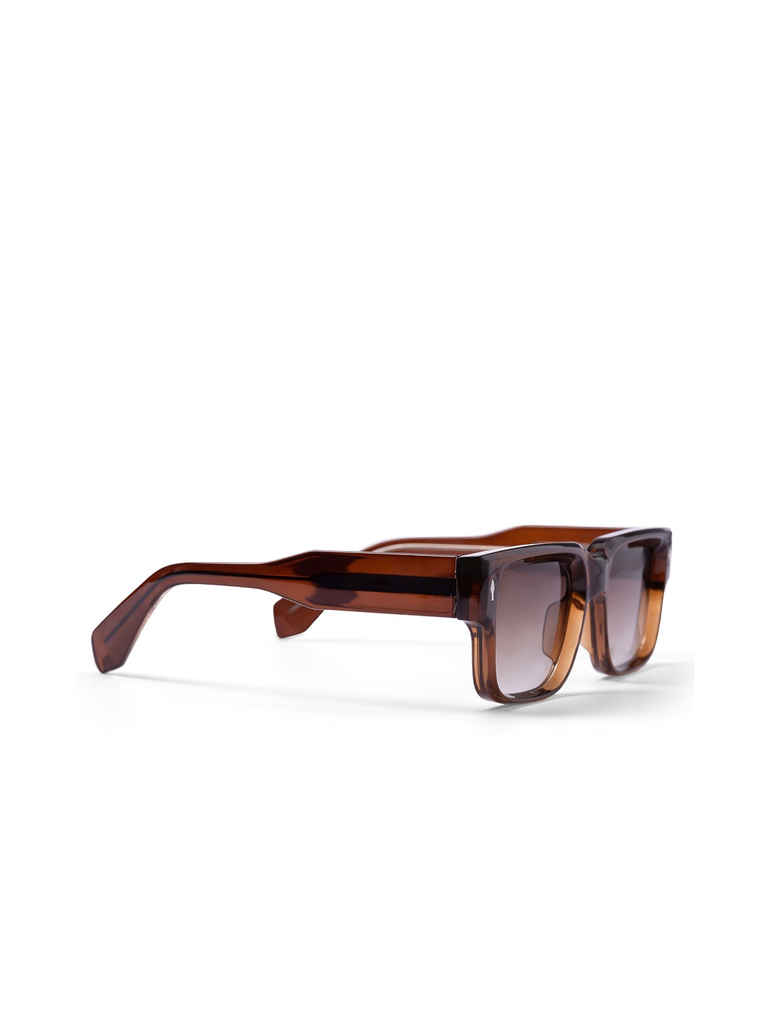 

DIMEH Unisex Rectangle Sunglasses with Polarised and UV Protected Lens, Brown