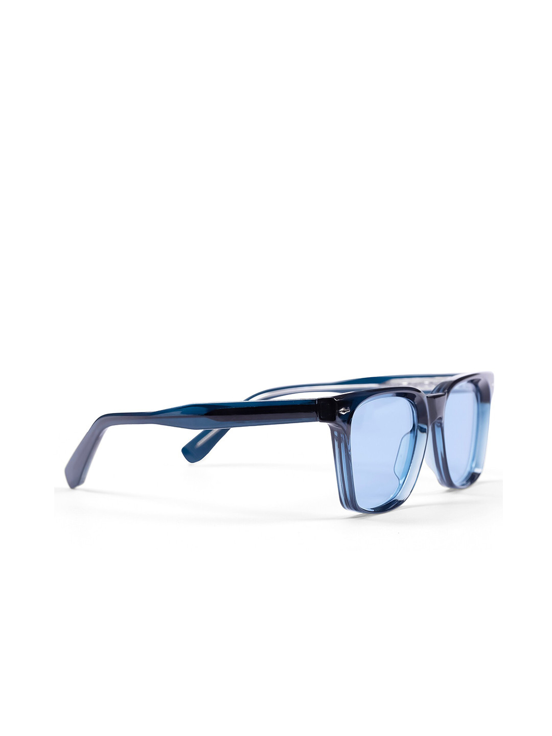 

DIMEH Unisex Rectangle Sunglasses with Polarised and UV Protected Lens, Blue