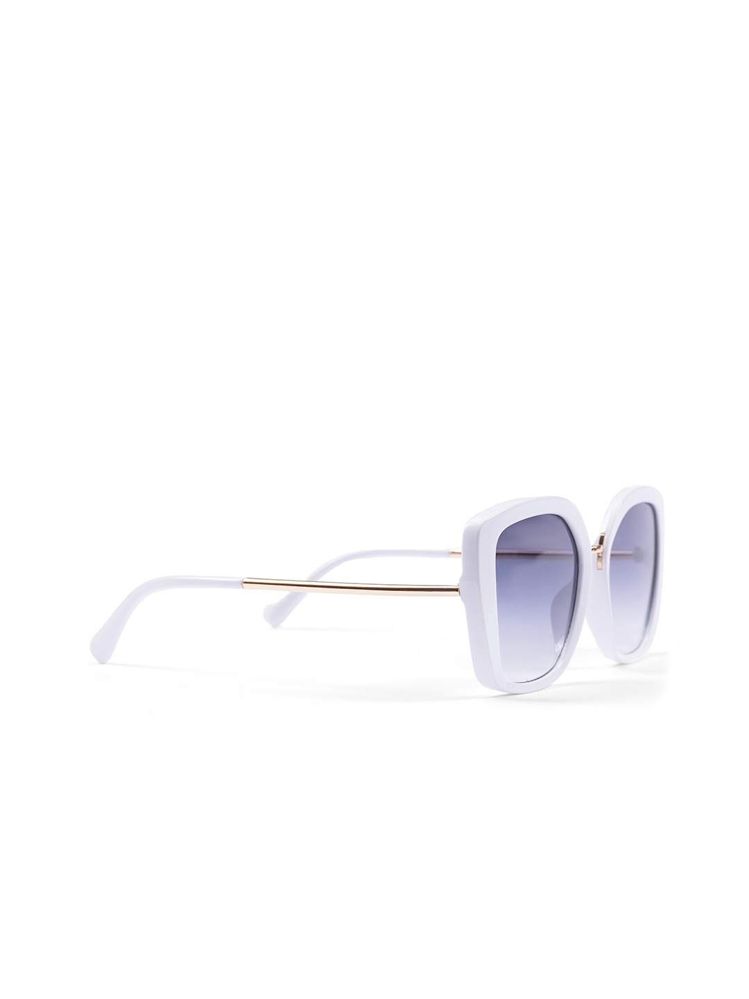 

DIMEH Women Oversized Sunglasses With UV Protected Lens SG-041, White