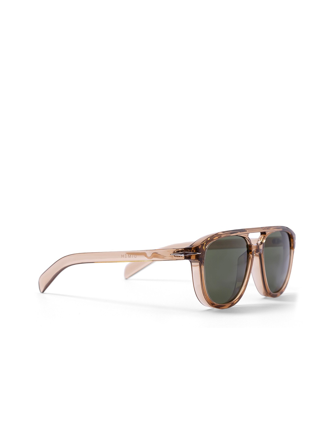 

DIMEH Unisex Aviator Sunglasses with Polarised and UV Protected Lens, Green