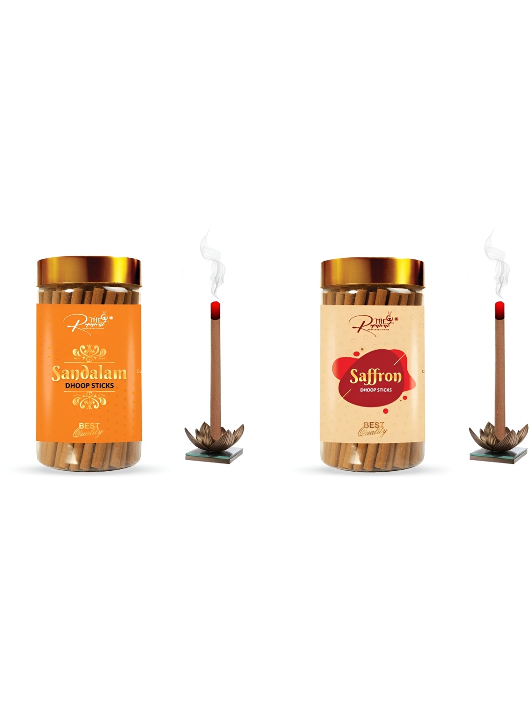 

THE RUPAWAT Perfumery House 2-pcs Brown Sandalam & Saffron Dhoop Sticks